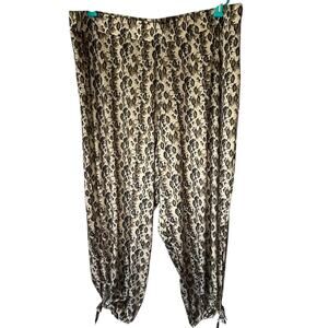 Kate & Mallory Brown / Black Patterned Pants Size 3X